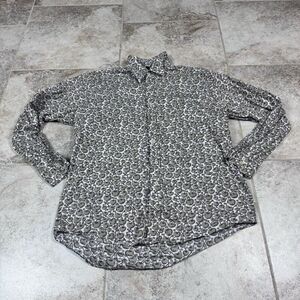 Boden Shirt Mens Large All Over Print Long Sleeve Casual Button Up